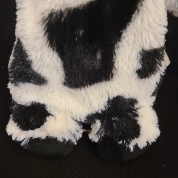 Demdaco Nat & Jules Cormac Cow Hand Puppet Fuzzy Plush Calf Black White 12 Inch - Picture 2 of 12